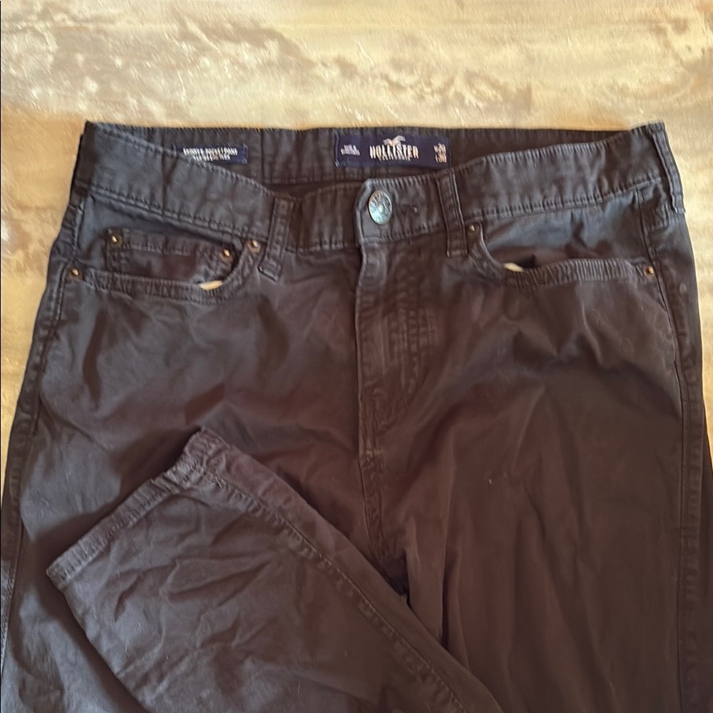Hollister Black  skinny 5 pocket epic flex pants